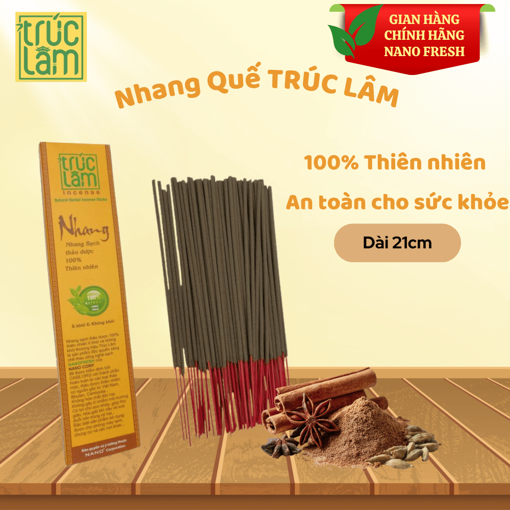 Nhang sạch Quế Trà Mi - Ít khói