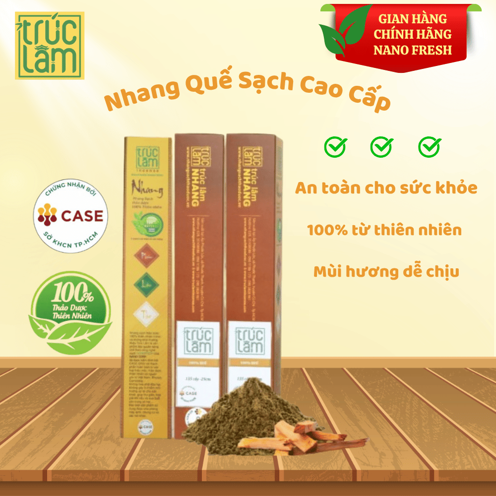 Nhang sạch thảo dược Trúc Lâm - Quế