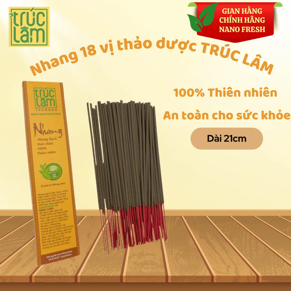 Nhang sạch 18 loại thảo dược - Ít khói