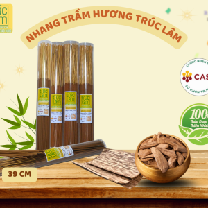 Nhang sạch thảo dược Trầm hương Trúc Lâm – Loại 39cm (150 cây)